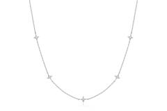  Dusk Divas - Zilver / Gerodineerd - Zirkonia - 45cm